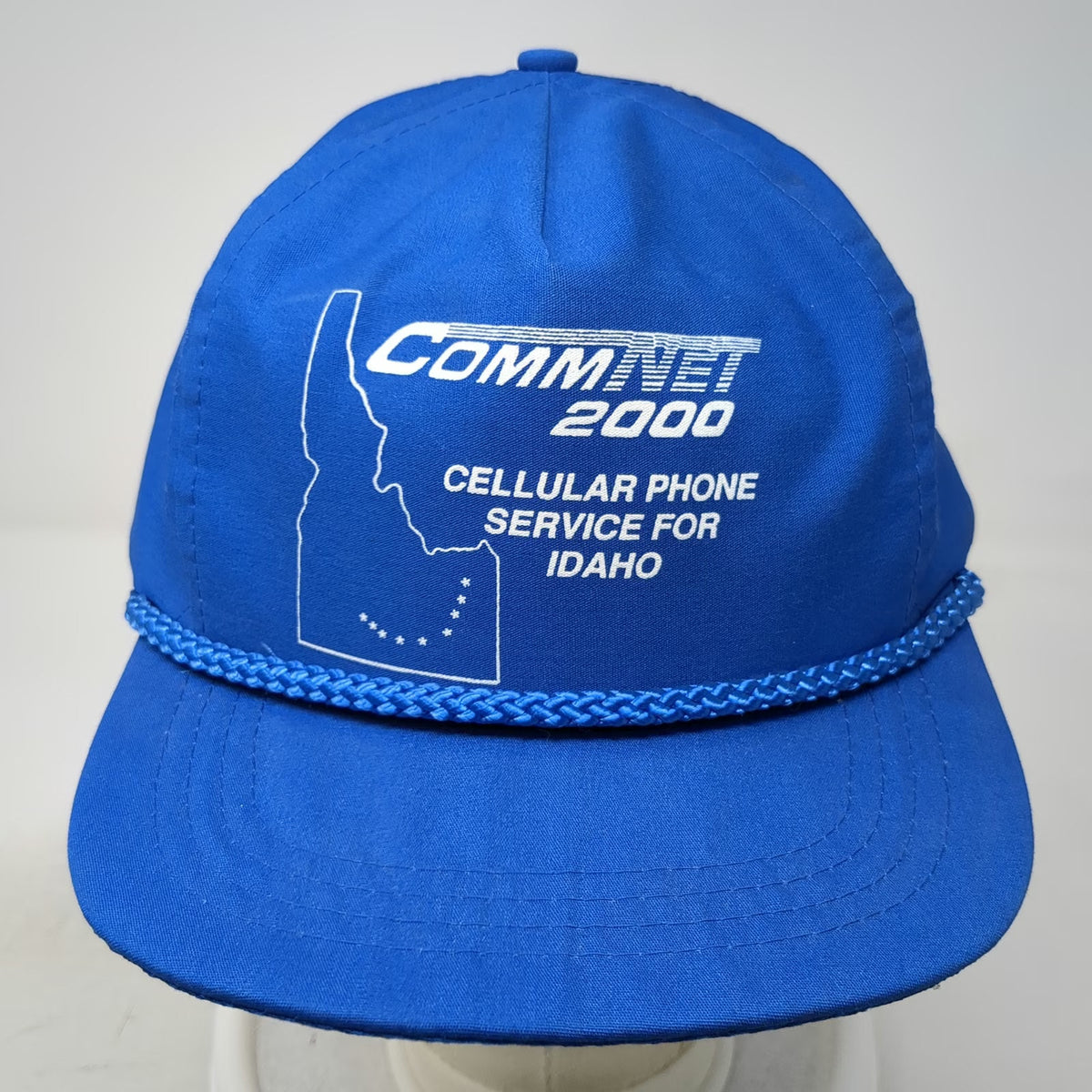 Sportcap 5 Panel Blue OS Idaho Cellular Phone Service Commnet 2000 Hat Vintage