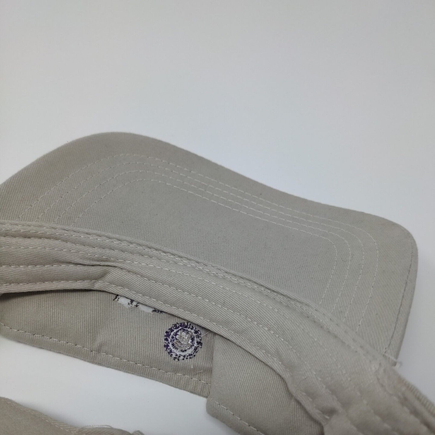 Saddle Brooke Ranch Strapback Sun Visor Hat Tan OSFA Embroidered Apollo
