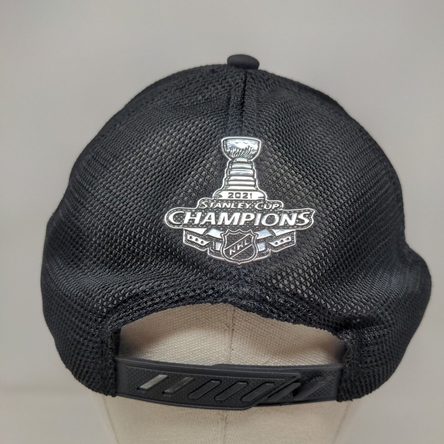 Tampa Bay Lightning Snapback Mesh Back Hat Black 2021 Stanley Cup Fanatics NHL