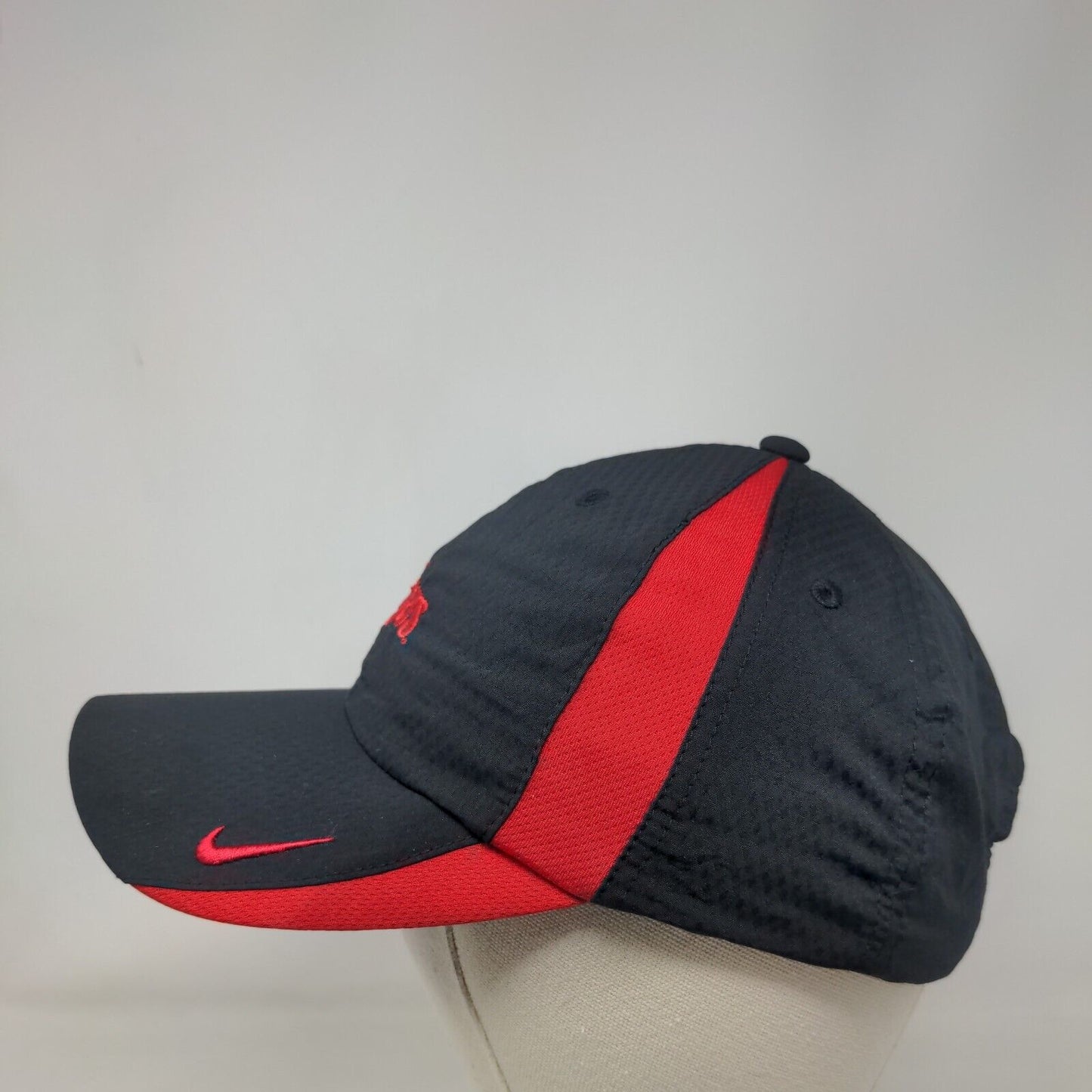 Folgers Strapback Hat Black OSFM Embroidered Nike Heritage 86 Dri-Fit