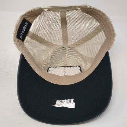 Ditch Witch Trucker Hat Beige Gray One Size Mesh Back Snapback Patch Heavy Duty