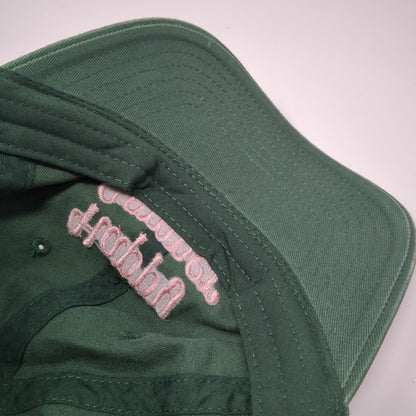 Happy Camper Baseball Cap Green One Size Adjustable 6 Panel Mighty Fine