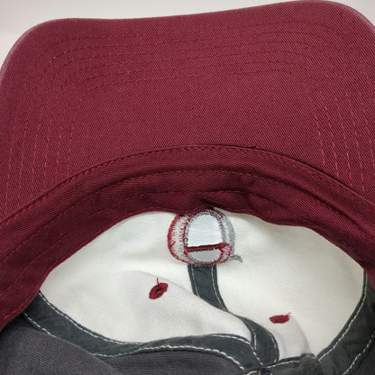 Richardson Baseball Cap Gray White Red One Size Echelon Group Logo Hat Slideback