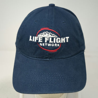 Port & Company Baseball Cap Blue One Size Life Flight Network Slideback Hat