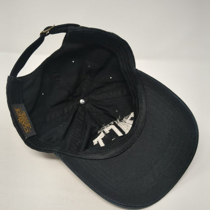Rejection Pact Slideback Hat Black OS Adjustable Embroidered Classics Yupoong