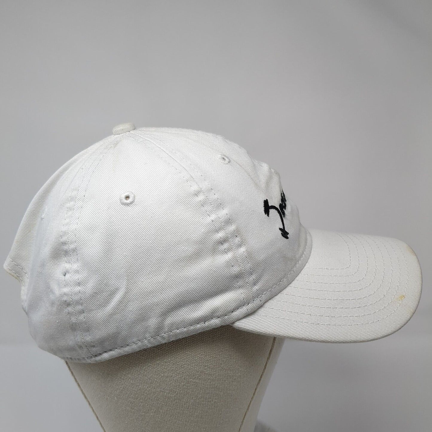 Dedicated Fitness Slideback Hat White OSFM Embroidered New Era 9Twenty