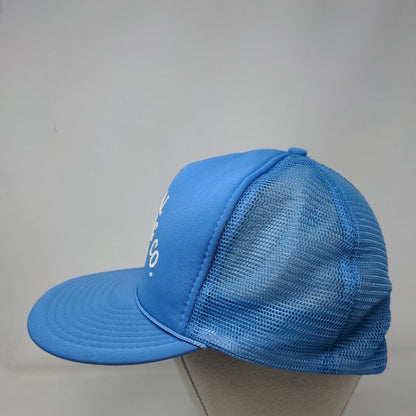 Ideal Plumbing Co. Snapback Rope Trucker Hat Blue One Size Mesh Back