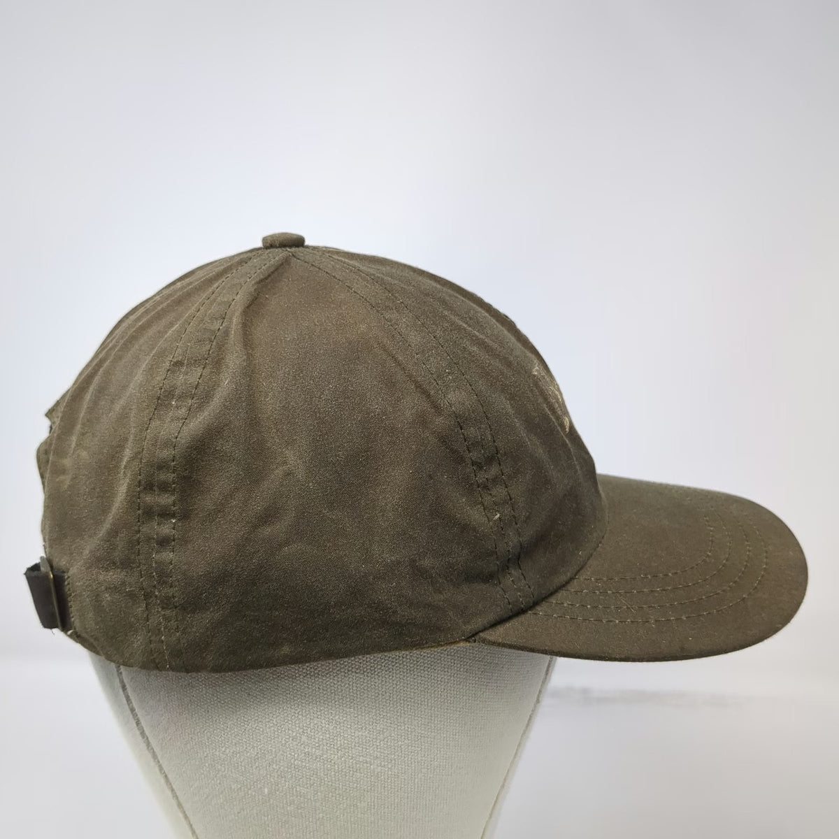 Filson Baseball Cap Brown L-XXL Waxed Cotton Leather Strapback Made in USA Hat