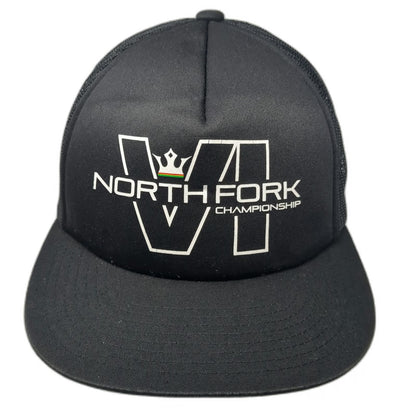 Yupoong Trucker Hat Black One Size North Fork Championship Mesh Snapback Hat
