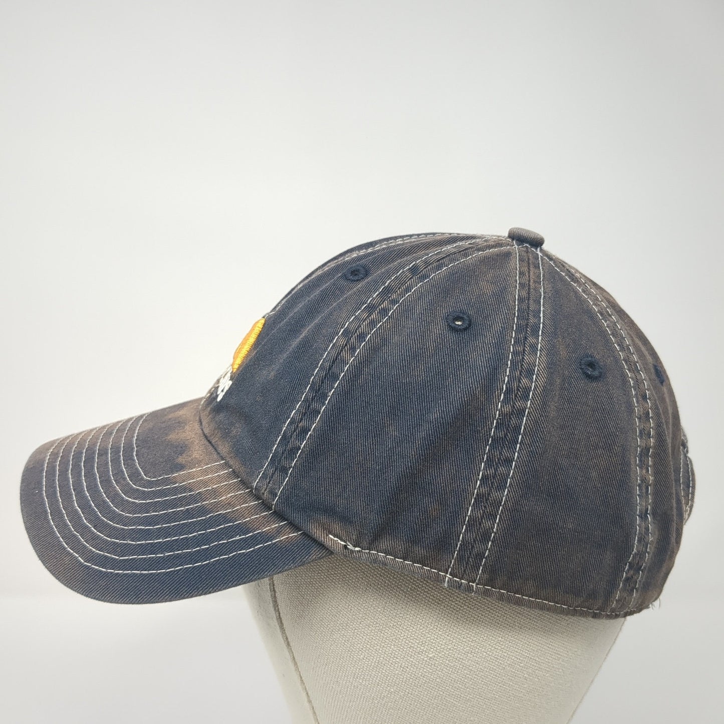 Adidas Slideback Hat Blue One Size 3 Stripes Logo Embroidered Adjustable