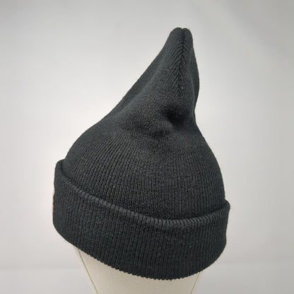 Carhartt Patch Knit Beanie Hat Black One Size Solid Stretch Outdoor