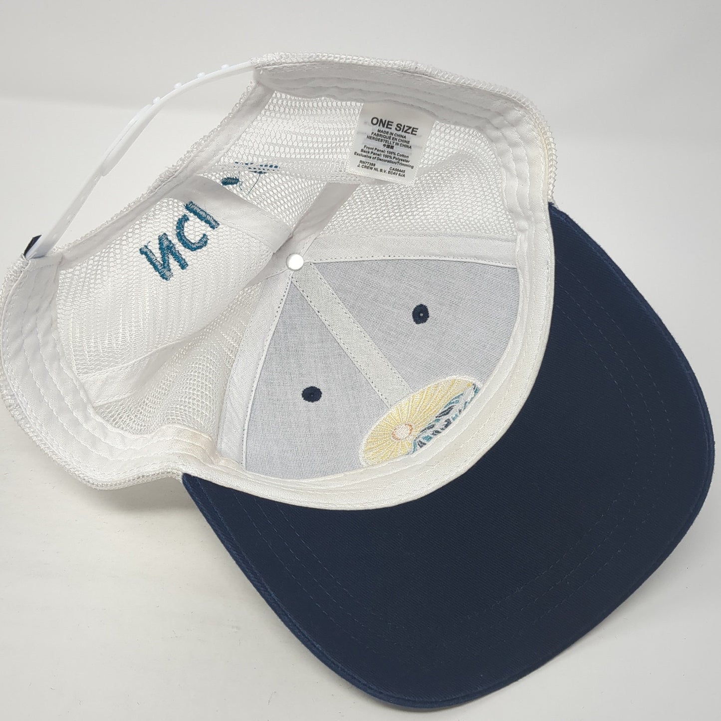 NIC '23 Snapback Trucker Hat Blue One Size Adjustable Embroidered Mesh Back