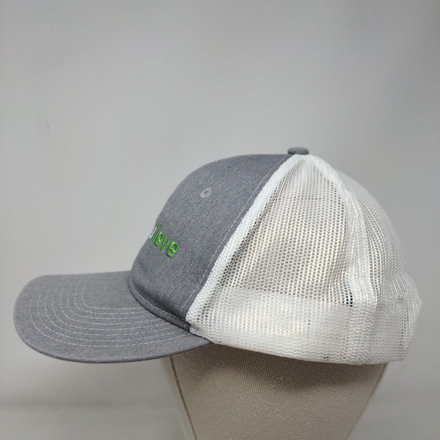 Truelieve Snapback Trucker Hat Gray OS Embroidered Mesh Back Port Authority