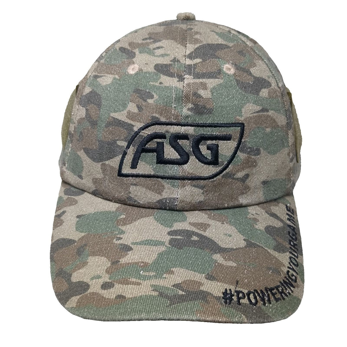 ActionSportGames Baseball Cap Green Camo One Size Strapback Side Patches Hat