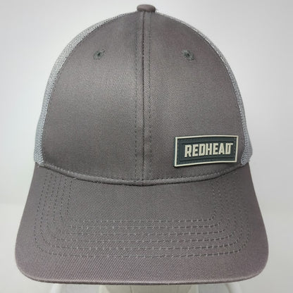 RedHead Trucker Hat Gray One Size Mesh Snapback Structured Logo Patch Hunting
