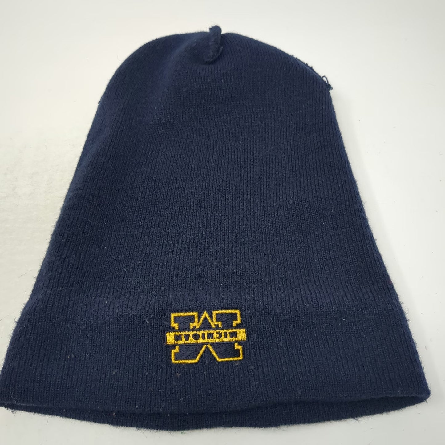 Michigan Wolverines NCAA Top of the World Beanie Blue Yellow One Size Hat Cuffed