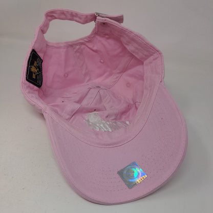 Marines Slideback Hat Pink OSFM Embroidered Eagle Crest Adjustable