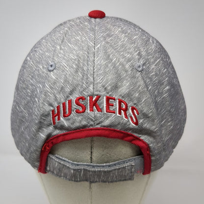 Captivating Nebraska Cornhuskers NCAA Gray OSFM Cap Strapback Embroidered Hat