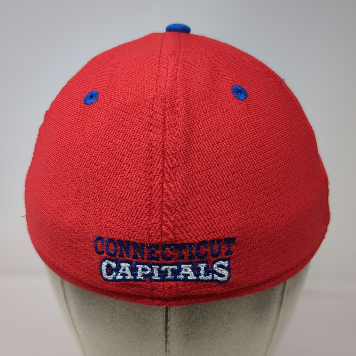 Connecticut Capitals Pukka Cap Red Blue Size S Flat Brim A-Flex Embroidered Hat