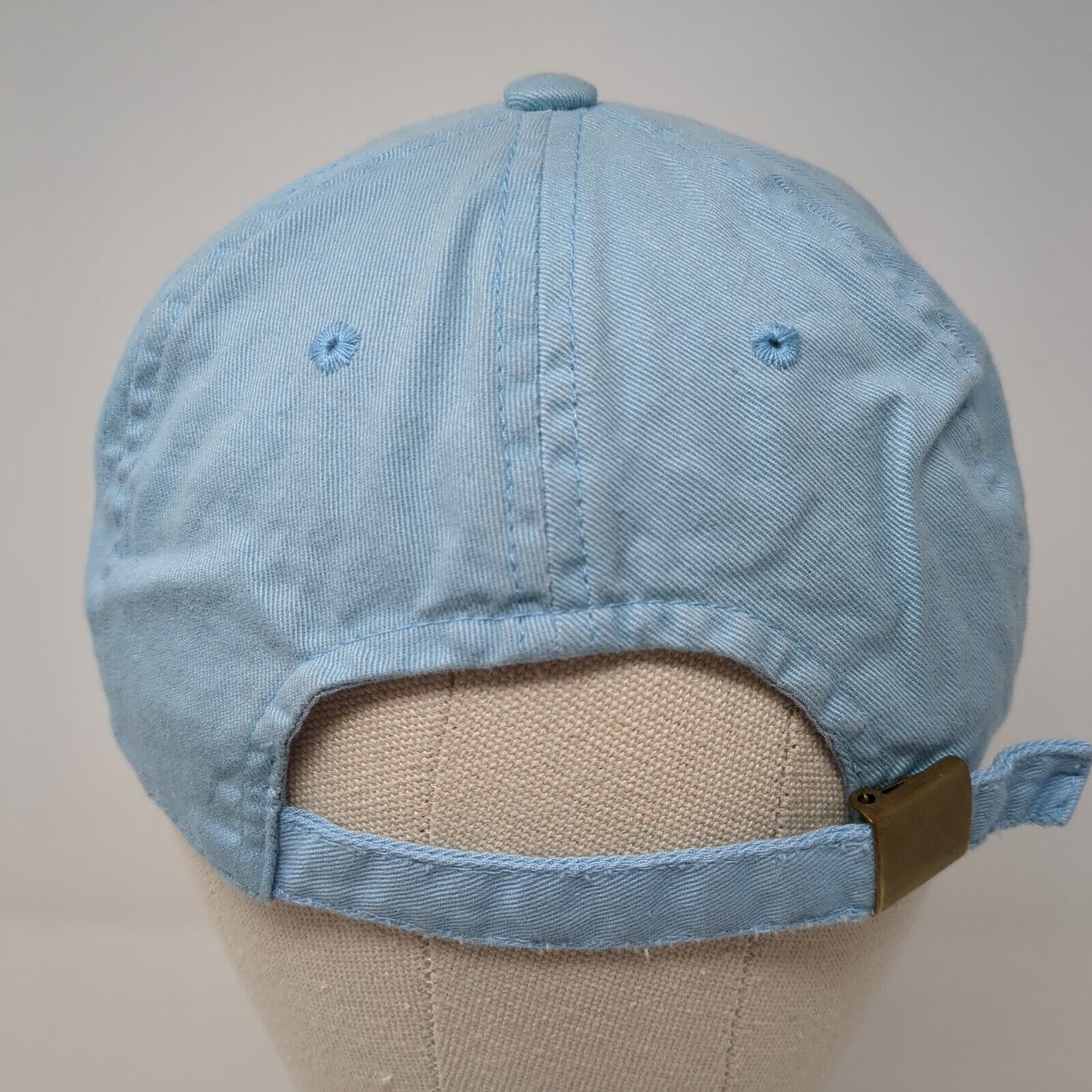 Unbranded Slideback Hat Blue 57cm Adjustable Solid 6 Panel Blank