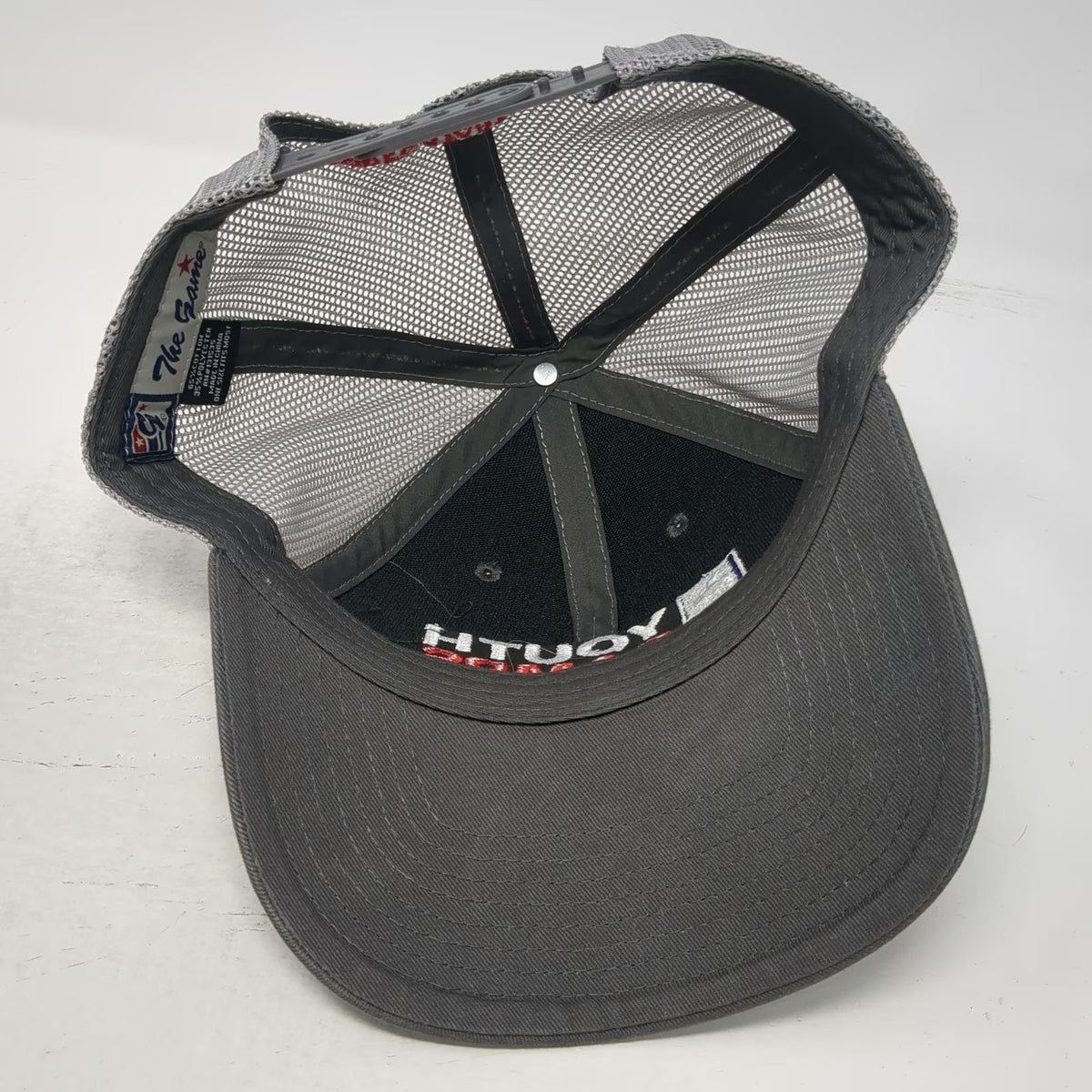 The Game Trucker Hat Gray One Size PRCA Youth Camps Rodeo Starts Here Snapback
