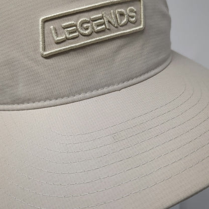 Legends 5 Panel Beige Hat One Size Snapback Polyester Work Hard Stay Humble