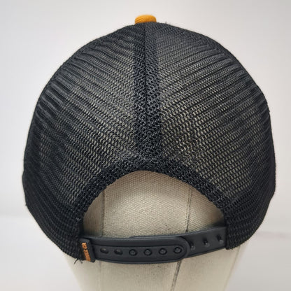 Troll Co Trucker Hat Brown One Size Dirty Hands Clean Money Mesh Back Flat Brim