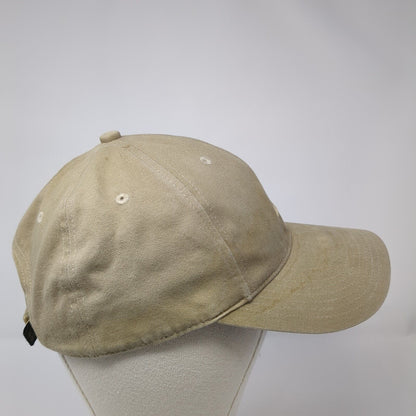Nike Strapback Hat Tan One Size Adjustable Embroidered Swoosh 6 Panel Cotton