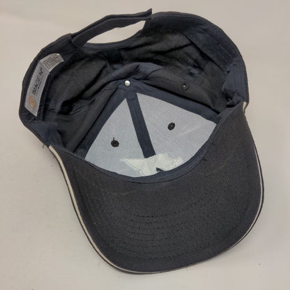 The YMCA Strapback Hat Gray OSFA Embroidered Adjustable 6 Panel