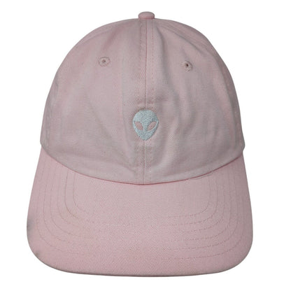 Alien Face Slideback Hat Pink One Size Adjustable Embroidered Empyre Headwear