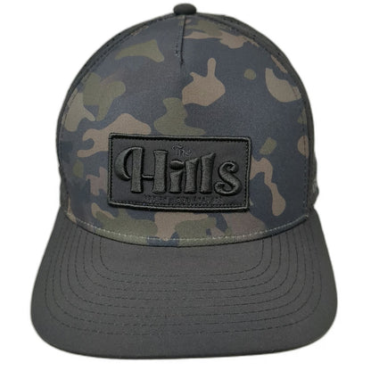 Pukka Trucker Hat Black One Size Camo Eagle Hills Golf Course Snapback Mesh