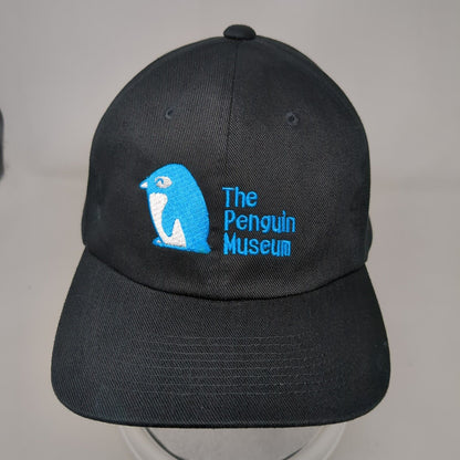 The Penguin Museum Snapback Hat Black OSFA Adjustable Embroidered Cotton