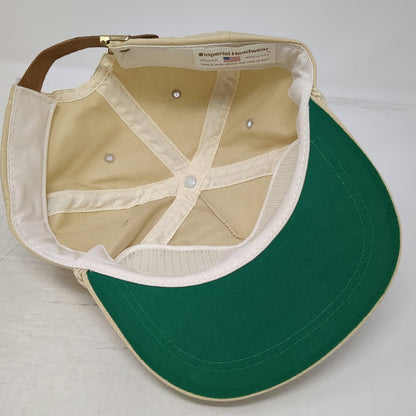 Imperial Headwear Trucker Beige Hat OS Mountain State Savings Bank Rope USA