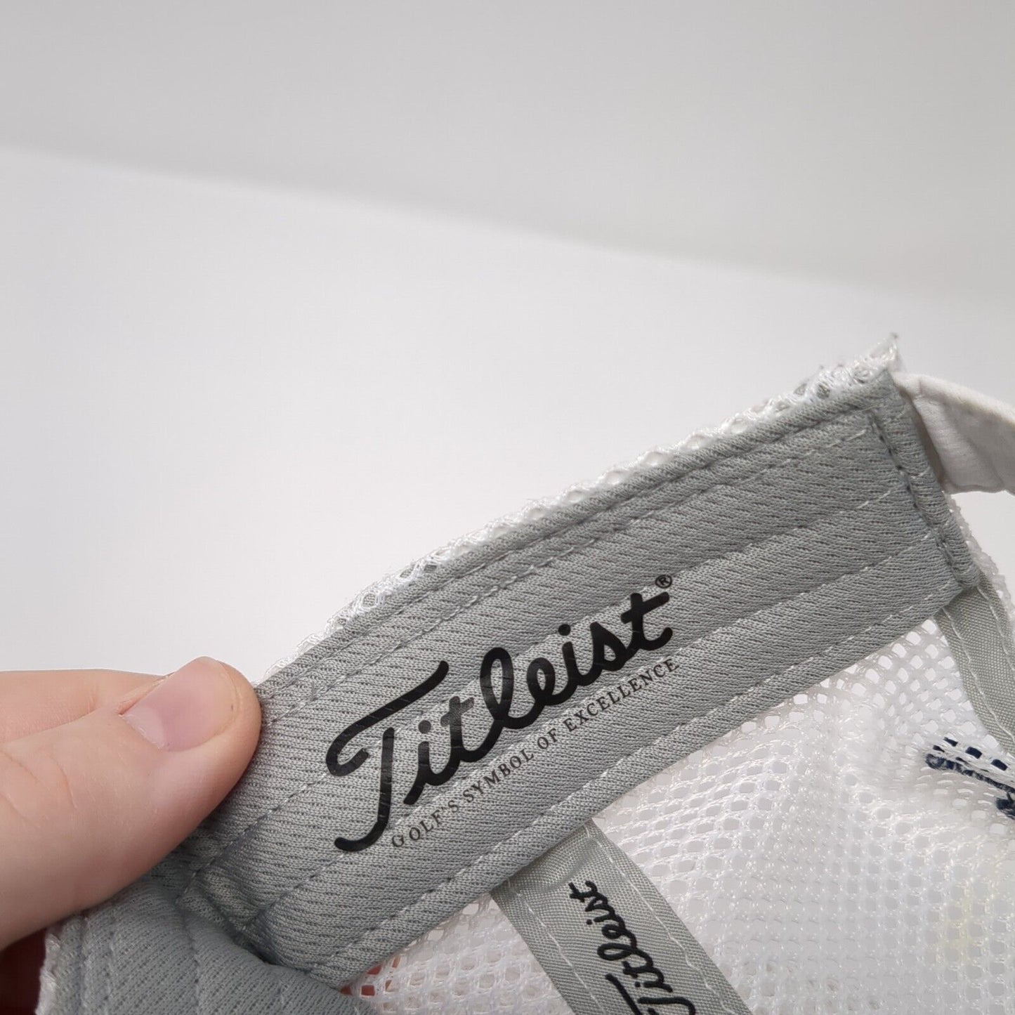 Titleist Slideback Mesh Back Hat White One Size 6 Panel Embroidered