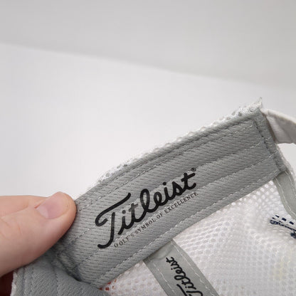 Titleist Slideback Mesh Back Hat White One Size 6 Panel Embroidered