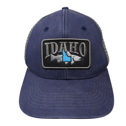 Idaho Snapback Trucker Hat Blue OS Adjustable Mesh Back Arcadian Outfitters