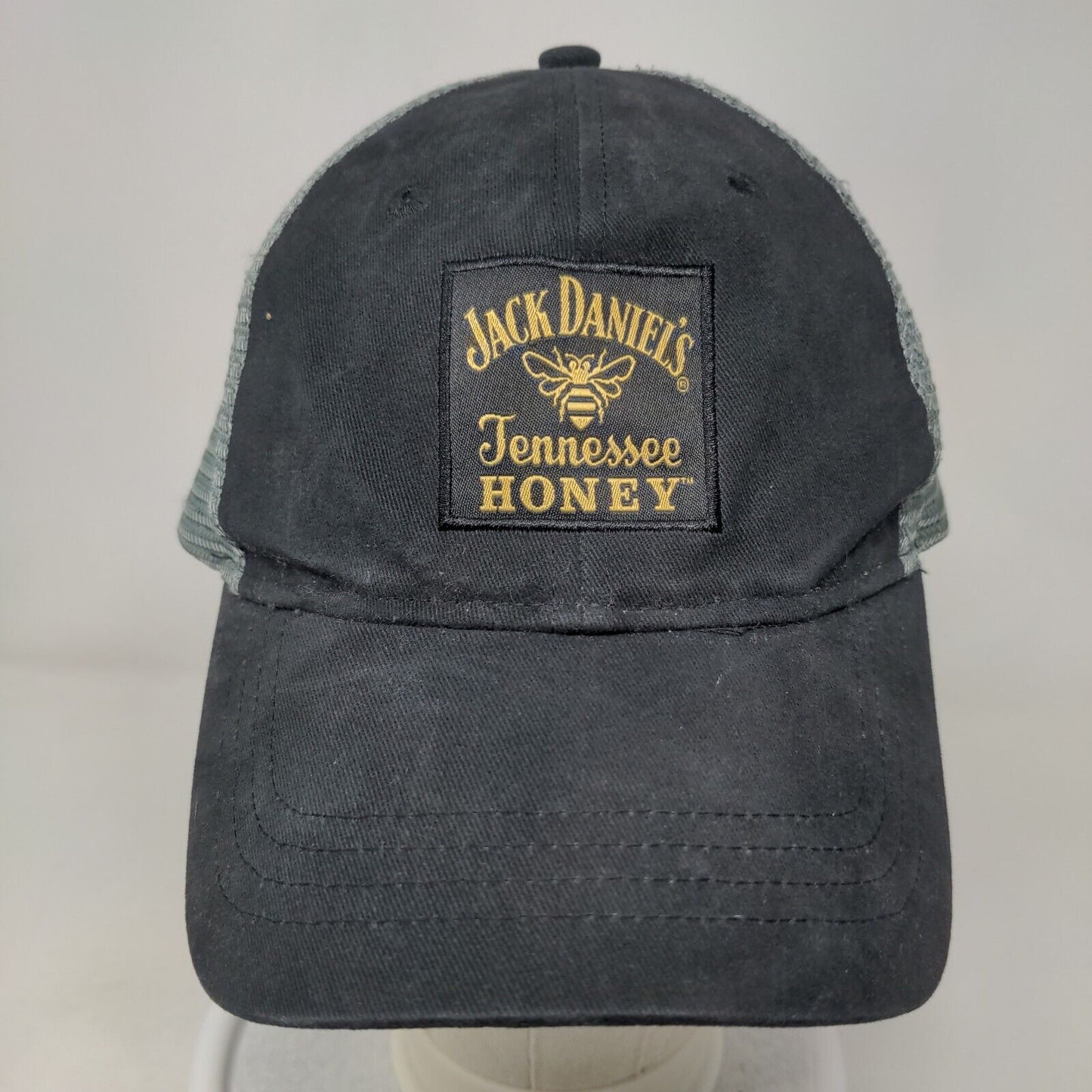 Jack Daniel's Tennessee Honey Strapback Mesh Back Trucker Hat Black OSFA