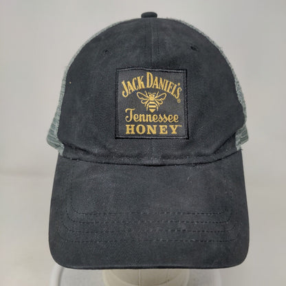 Jack Daniel's Tennessee Honey Strapback Mesh Back Trucker Hat Black OSFA