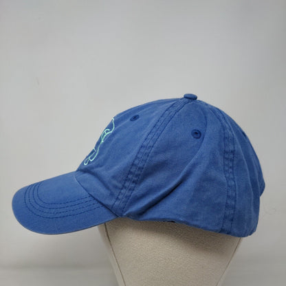 Monogram Slideback Hat Blue One Size Embroidered Adjustable 6 Panel