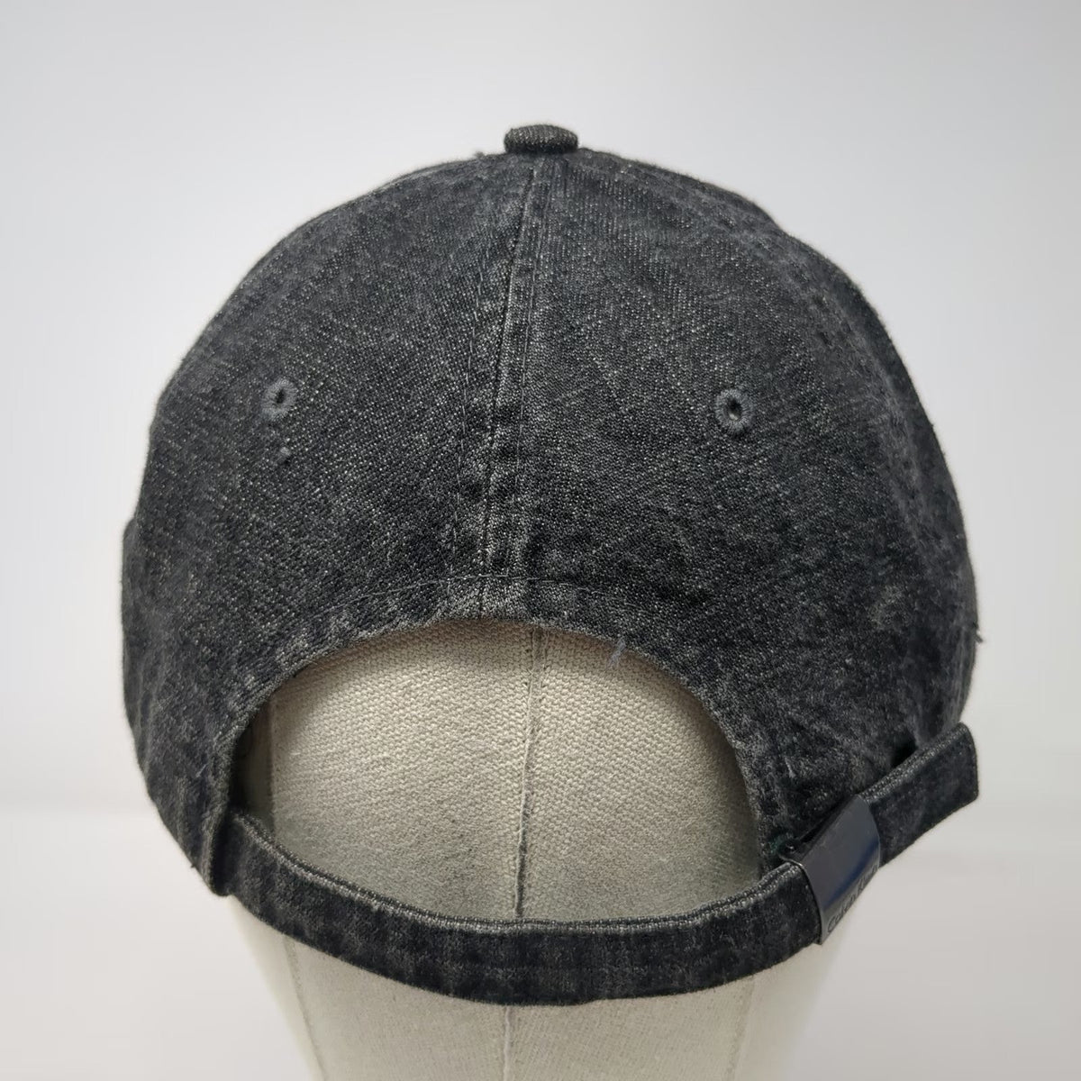 Calvin Klein Jeans Baseball Cap Gray One Size Slideback Denim Embroidered Hat