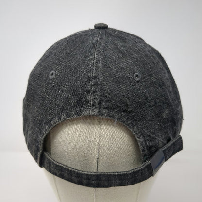 Calvin Klein Jeans Baseball Cap Gray One Size Slideback Denim Embroidered Hat