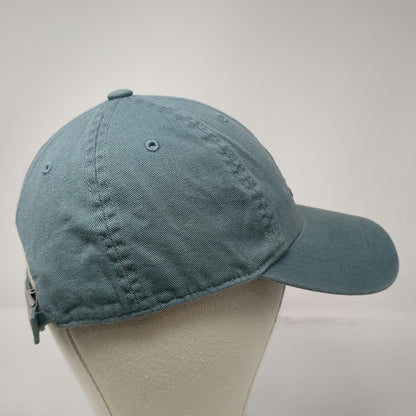 Adidas Baseball Cap Blue OSFM Slideback 100% Cotton Embroidered Logo Strap hat