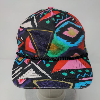 Cameo Snapback Rope Hat Multi OSFA Adjustable Geometric Vent Holes