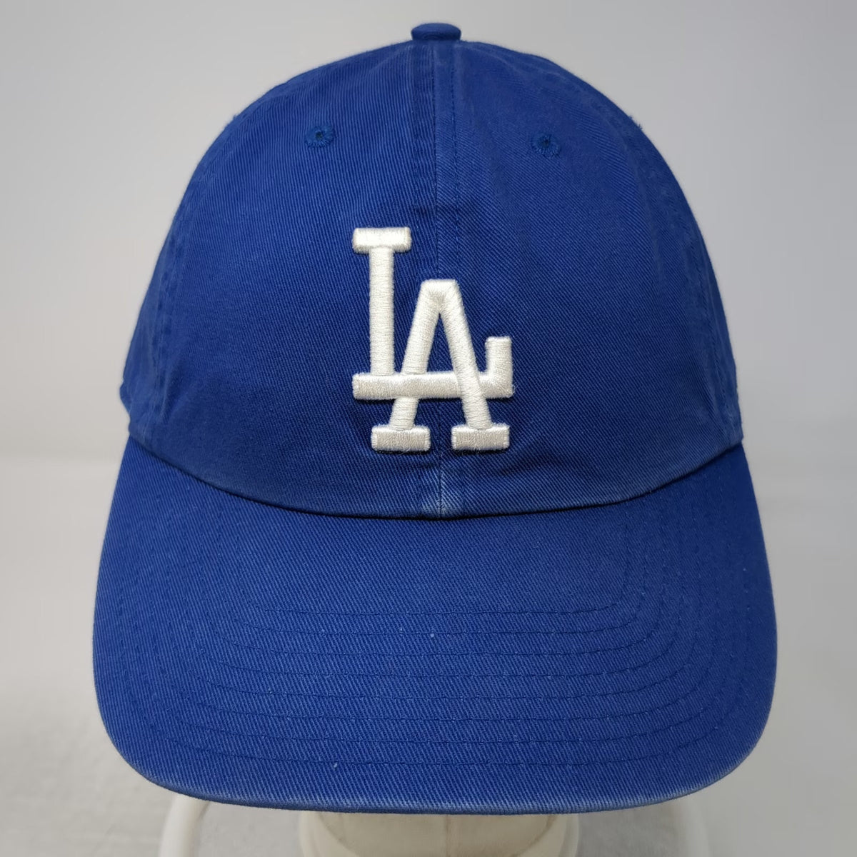 '47 Los Angeles Dodgers MLB Baseball Cap Blue One Size LA Logo Cotton Slideback