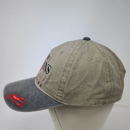 New Orleans Louisiana Crawfish Brown Baseball Cap OSFM Adjustable Souvenir Hat