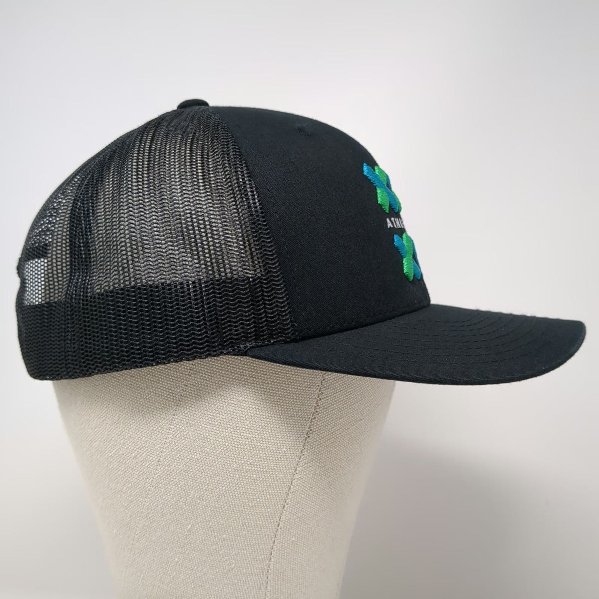 Yupoong Trucker Hat Black One Size XY Athletics Mesh Back Snapback Fitness Gym