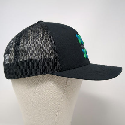 Yupoong Trucker Hat Black One Size XY Athletics Mesh Back Snapback Fitness Gym