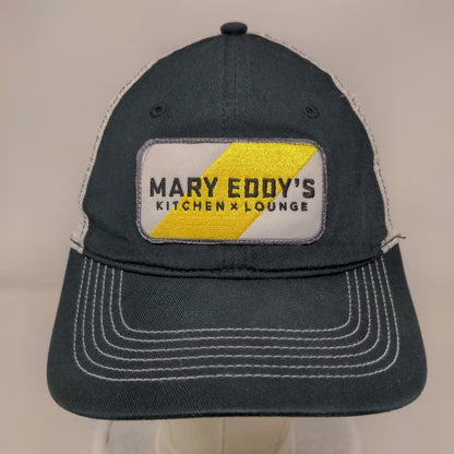 Mary Eddy's Kitchen Lounge Strapback Mesh Back Trucker Hat Black One Size