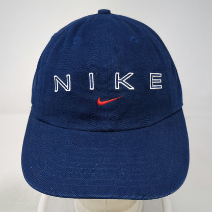 Nike Baseball Cap Blue One Size Slideback Green Underbrim Embroidered hat