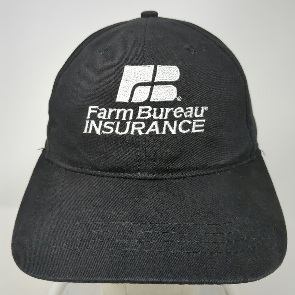 Cap America Baseball Cap Black One Size Farm Bureau Insurance Strapback Hat